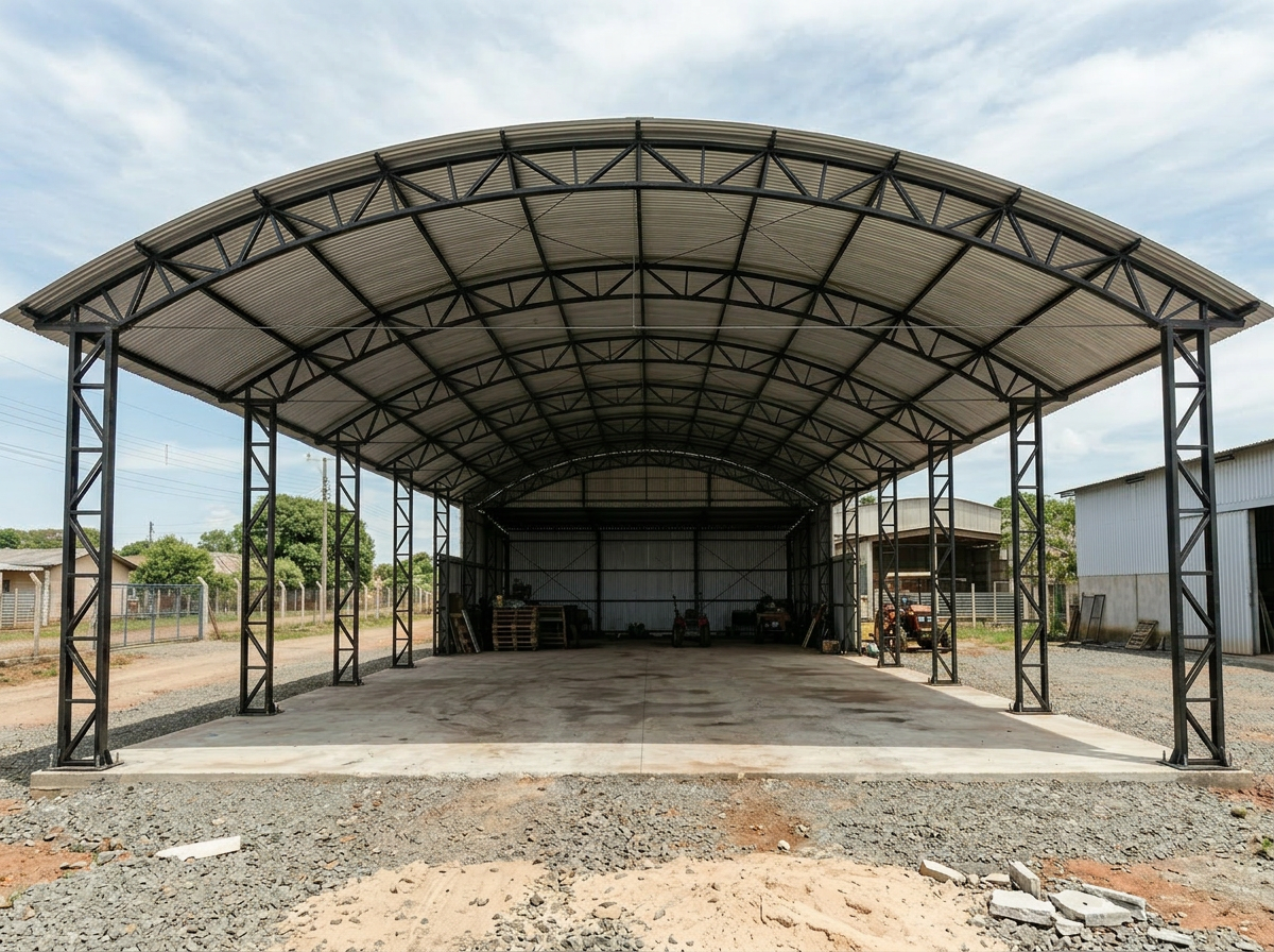 Estrutura De GalpÃ£o 8x15 120mÂ²